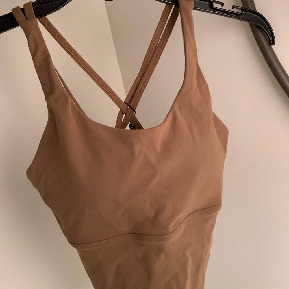 NVGTN Mocha Matrix Bra Top